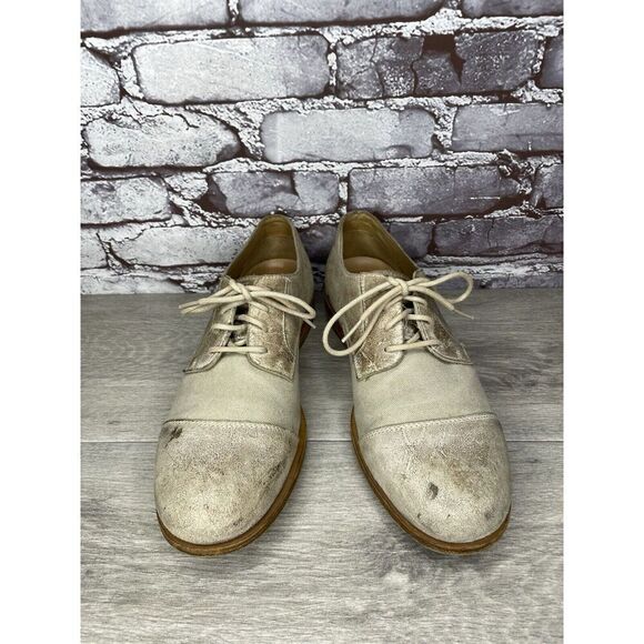 Rockport Adiprene Light Taupe Leather Cap Toe Oxfords Lace Shoes Men Sz 8.5M  US - Picture 2 of 16